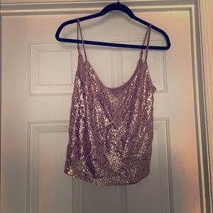 REVELRY sequin top